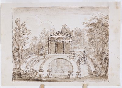 Blomstertempel og rundt basseng av William Kent