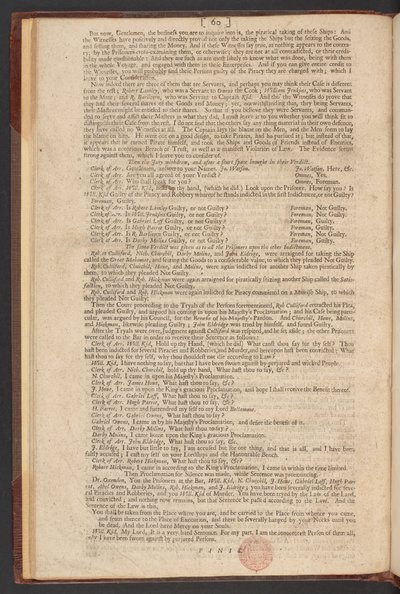 Rettssaken, prøvelsen og fordømmelsen av kaptein William Kidd, for Murther og piratkopiering av William Kidd