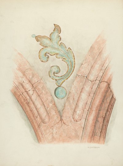 Takdekorasjon, ca. 1940. av William Kieckhofel