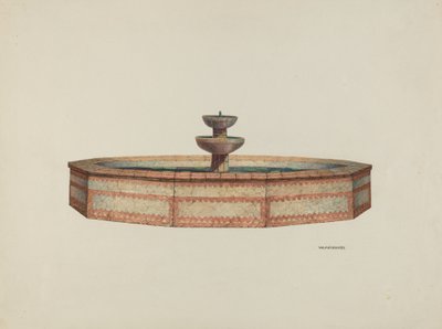 Mission Fountain, 1941. av William Kieckhofel