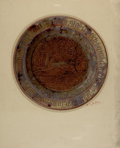 Pa tysk rett, ca. 1937. av William L Antrim
