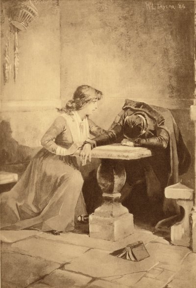 Dorothea finner mannen sin i hagen (gravyr) av William Ladd Taylor