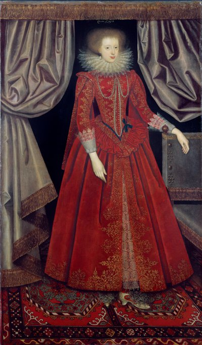 Catherine Knevet, ca. 1615 (olje på lerret) av William Larkin