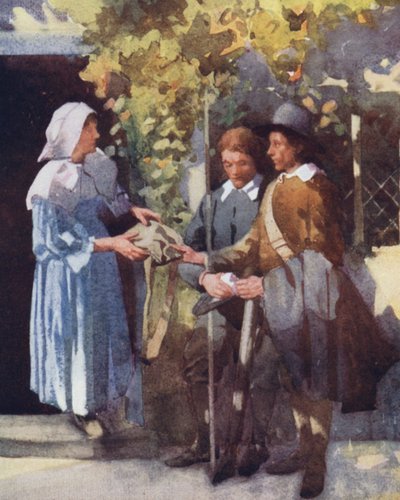 Illustrasjon for The Compleat Angler av Izaak Walton (litho-farge) av William Lee Hankey