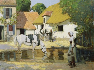 The Lower Court (olje på lerret) av William Lee Hankey