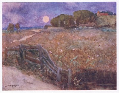 Den anstendige kirken som ikke topper nabobakken (farge litho) av William Lee Hankey