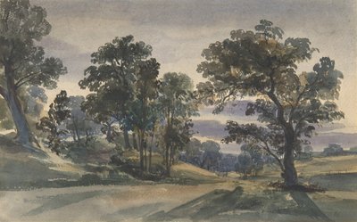 A Parkland View at Dusk, ca. 1879. av William Leighton Leitch