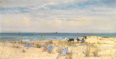 Høsting av landet og havet, 1873 av William Lionel Wyllie