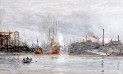 Kelvins munning (akvarell) av William Lionel Wyllie