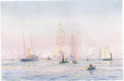 Portsmouth havn 1912, 1915 av William Lionel Wyllie