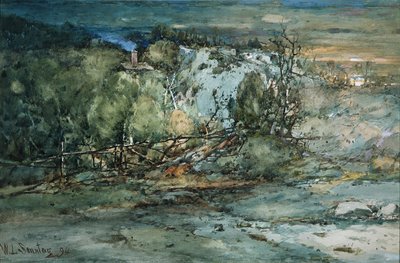 Frontier Cabin, 1894. av William Louis Sonntag