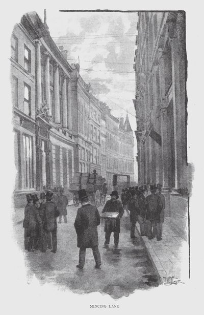 Mincing Lane (litho) av William Luker