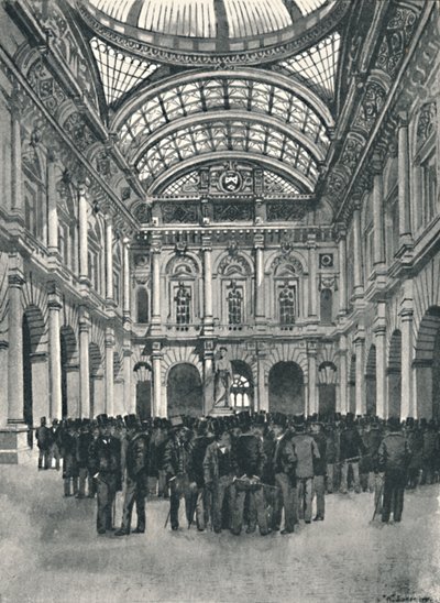 Ved endring - Royal Exchange, 1891 av William Luker