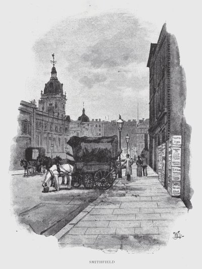 Smithfield (litho) av William Luker