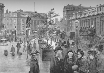 The Mansion House og Bank of England, 1891 av William Luker