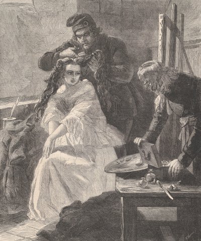 La Toilette des Morts, fra Illustrated London News, 25. juli 1863. av William Luson Thomas