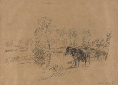 Storfe i et landskap av William Mark Fisher