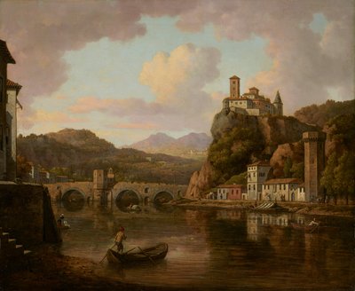 Slott ved Rhône-elven, Frankrike av William Marlow