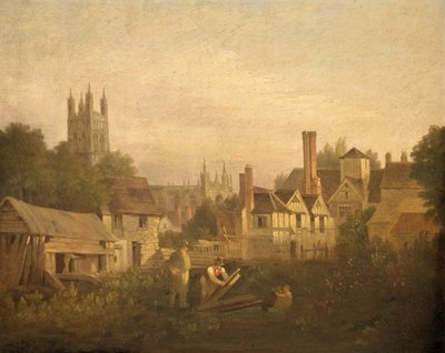 Gloucester fra Nordvest, ca. 1820 av William Marlow
