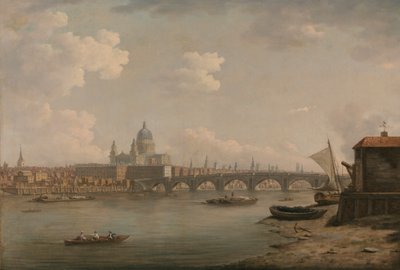 St. Pauls og Blackfriars Bridge av William Marlow