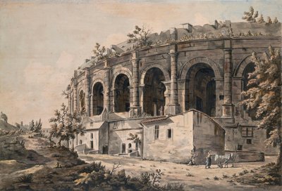 Amfiteateret i Nîmes, Sør-Frankrike av William Marlow