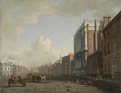 Whitehall, Looking Northeast, ca. 1775 (olje på lerret) av William Marlow