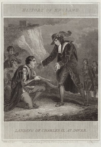 Landing av Charles II ved Dover av William Marshall Craig