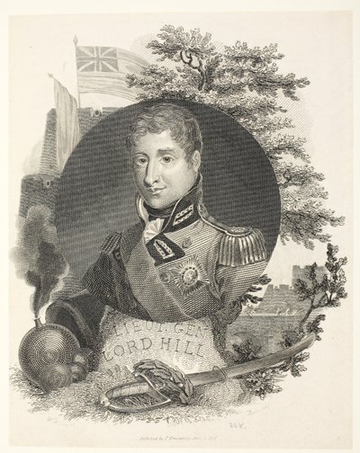 Generalløytnant Lord Hill KB, engr Brown, pub. Kinnersley, 1815 av William Marshall Craig