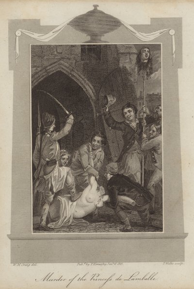 Drapet på prinsessen de Lamballe av William Marshall Craig