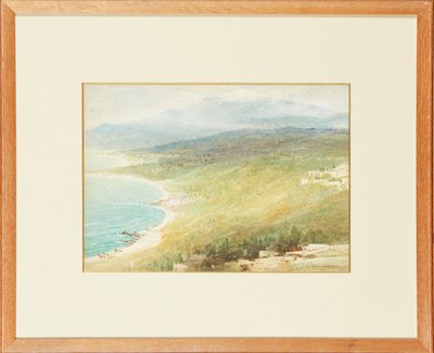 På den italienske kysten (akvarell) av William Matthew Hale