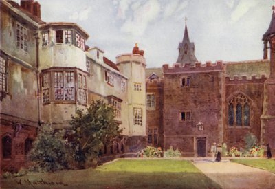 En gammel domstol i Queens College av William Matthison