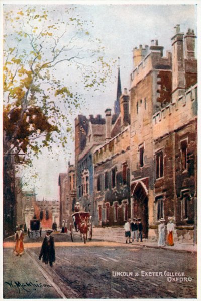 Lincoln og Exeter College av William Matthison
