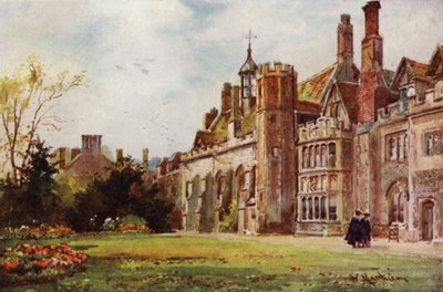Peterhouse fra Fellows Garden av William Matthison