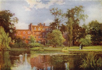 The Lake and New Buildings, Emmanuel College av William Matthison