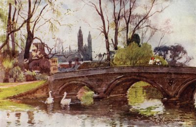 Trinity Bridge, Kings College Chapel i det fjerne av William Matthison