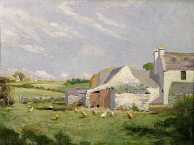 An Anglesey Farm (olje på lerret) av William Maxwell Reekie