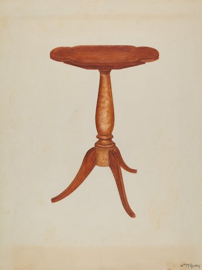 Tipp-table eller Cant-table, 1937. av William McAuley