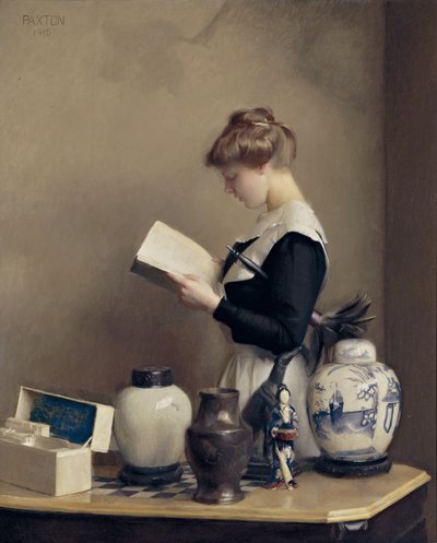 Hushjelpen, 1910 av William McGregor Paxton