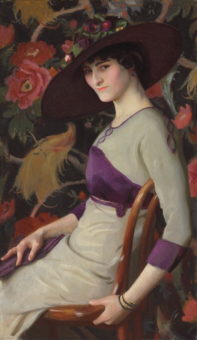 Russeren; La Russe (olje på lerret) av William McGregor Paxton