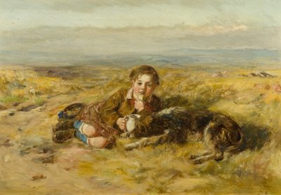 The Wee Herd Laddie [tidligere katalogisert som Boy and Dog] av William McTaggart