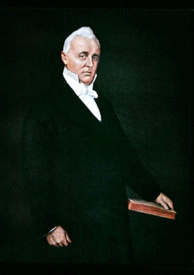 James Buchanan (farge litho) av William Merritt (after) Chase