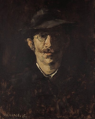 Portrett av Hugo von Habermann av William Merritt Chase