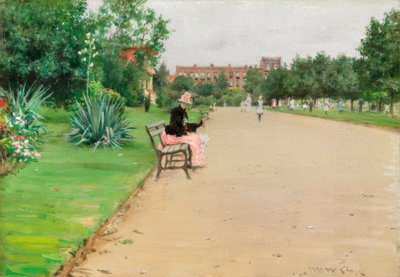 En bypark av William Merritt Chase