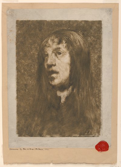 Portrett av en kvinne, ser til venstre av William Merritt Chase