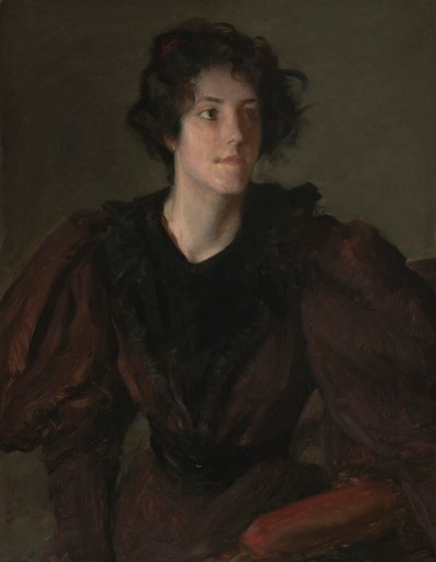 Study of a Young Woman, ca. 1880-85 (olje på lerret) av William Merritt Chase
