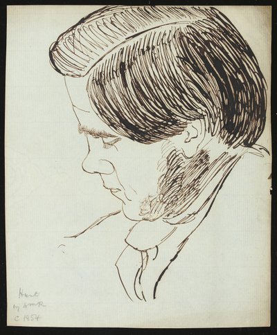 Portrett av William Holman Hunt, 1854 av William Michael Rossetti