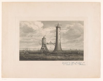 Bygging av Bell Rock fyrtårn av William Miller