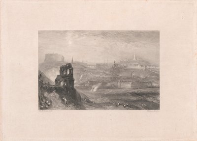 Edinburgh fra St. Anthony's Chapel av William Miller