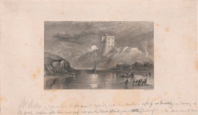 Norham Castle - Måneoppgang av William Miller