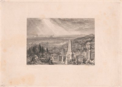 Paris fra Pere-la-Chaise av William Miller